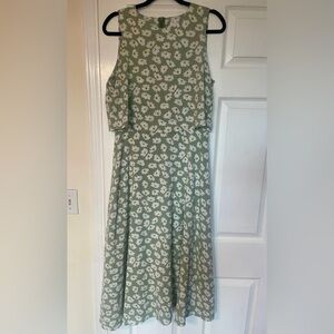 Petal & Pup Green Floral Maxi Dress